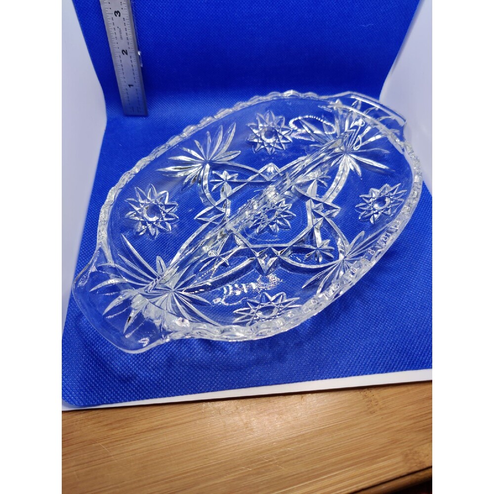 Glass Split Section Serving Dish